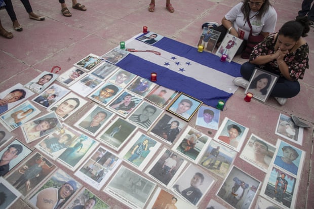 Mothers of Central American migrants hold a vigil in Mexico City for children who have disappeared while travelling through Mexico trying to reach the US.