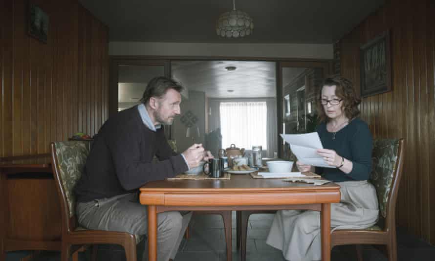 Liam Neeson and Leslie Manville in plain love.