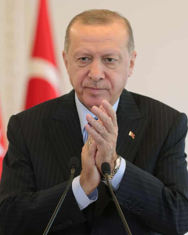Turkey’s president Recep Tayyip Erdoğan.