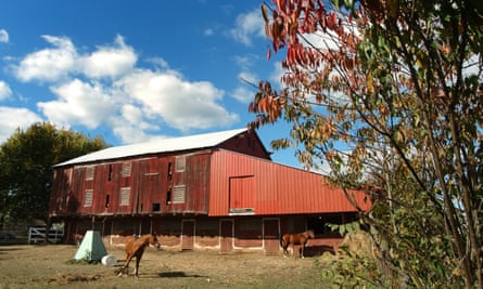 Horse stables in rural Canton, Ohio