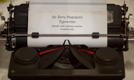 Pratchett’s typewriter.
