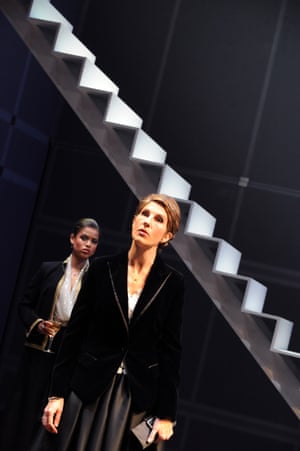 GethsemaneGugu Mbatha-Raw and Tamsin Greig in Hare’s New Labour satire at the National Theatre’s Cottesloe in 2008.