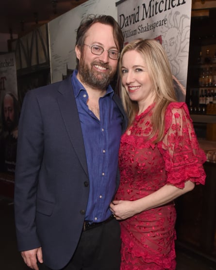Mitchell and Victoria Coren Mitchell at an after-party for The Upstart Crow.