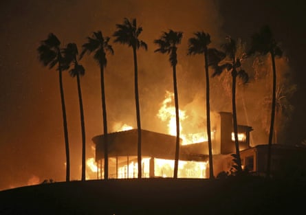 A mansion destroyed by the 2018 Woolsey wildfire in Malibu.