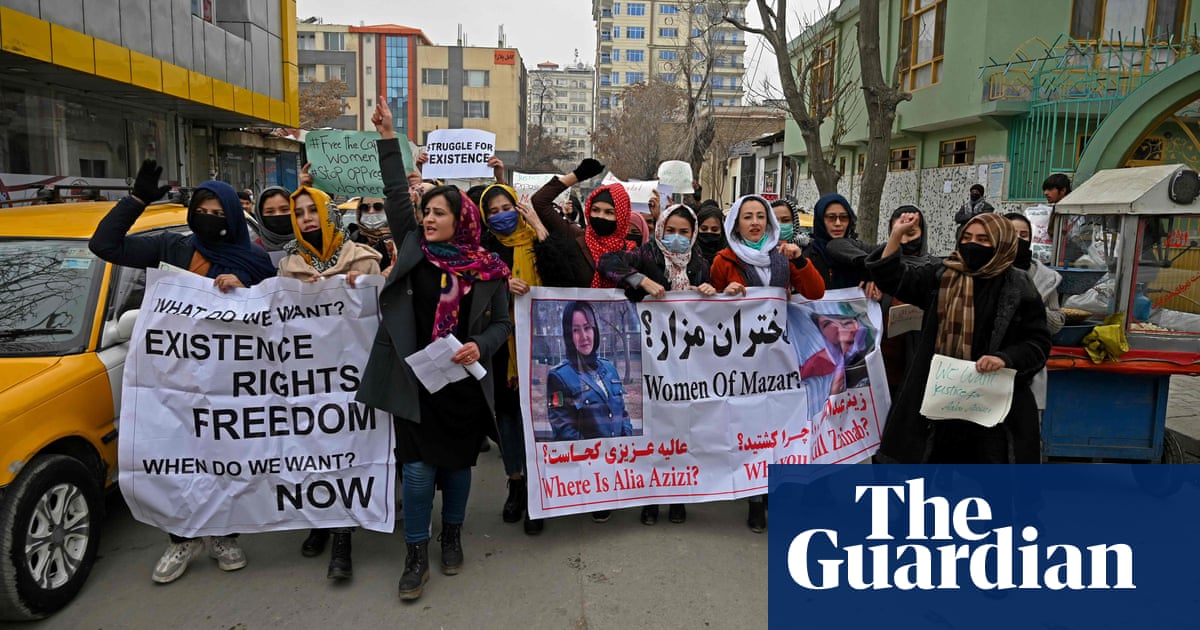 Taliban forces pepper-spray women’s rights protesters in Kabul