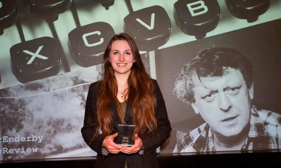 Winner Leah Broad at last week’s Observer/Anthony Burgess prize ceremony.