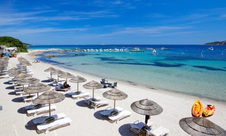 A beach in Corsica