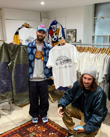 Shoppers at Dukes Vintage in London's Soho.