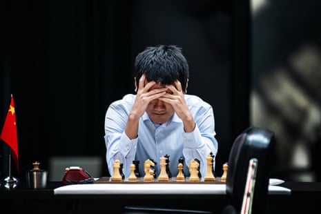 Chess: Nepo leads 4-3 in world title series as Ding freezes in