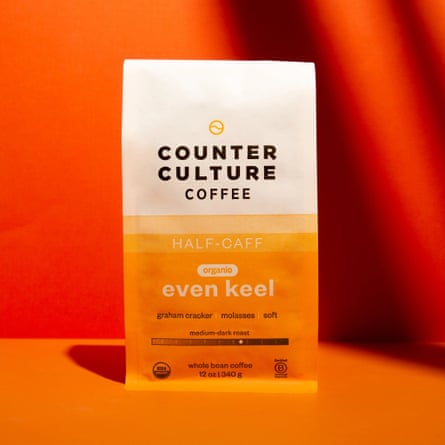A bag of Counter Culture coffee Even Keel (half-caff) blend