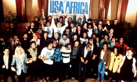 African charity roulette ... the USA for Africa 1985 lineup included Ray Charles, Michael Jackson, Quincy Jones, Cyndi Lauper, Bette Midler and Lionel Richie.