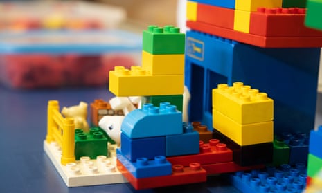 Colourful toy building blocks
