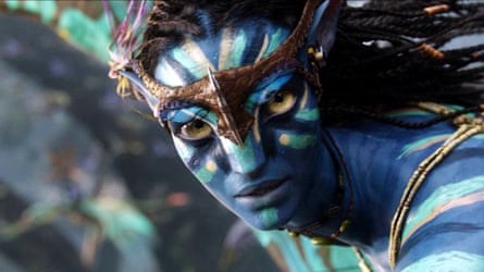 A beautiful blue creature looking dangerous
