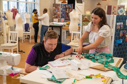 Tailor made … Lycett getting involved as a host of The Great British Sewing Bee.