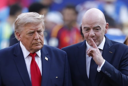 Donald Trump and Gianni Infantino
