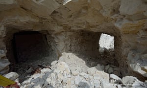 First world war training tunnels discovered at Larkhill. Photograph: Adam Stanford Aerial-Cam/Cundall and Aerial-Cam Ltd