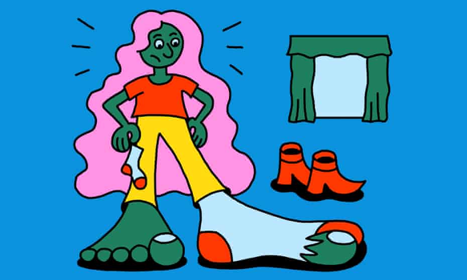 Has staying at home, not wearing shoes caused us foot pain?