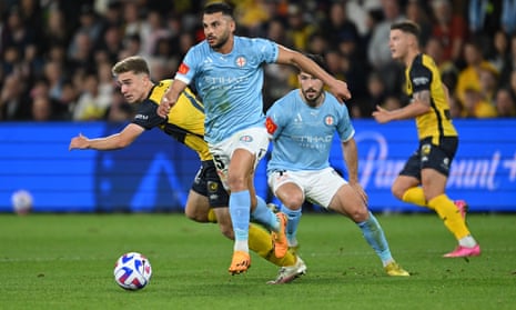 Andrew Nabbout dari Melbourne City selama Grand Final A-League Men's.
