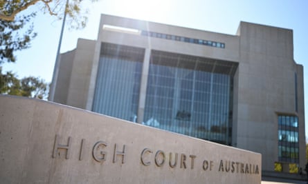 The high court building in Canberra