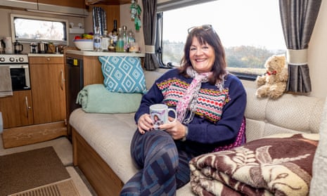 ‘I look at the map and think: where am I? Where do I want to go?’ … Siobhan Daniels in her motorhome.