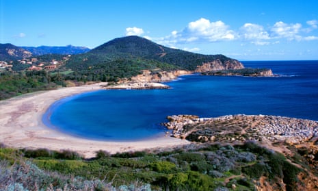 Chia beach in Sardinia