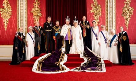 The working royal family, from left to right, the Duke of Kent, the Duchess of Gloucester, the Duke of Gloucester, Vice Admiral Sir Tim Laurence, the Princess Royal, King Charles III, Queen Camilla, the Prince of Wales, the Princess of Wales, the Duchess of Edinburgh, Princess Alexandra, the Duke of Edinburgh.