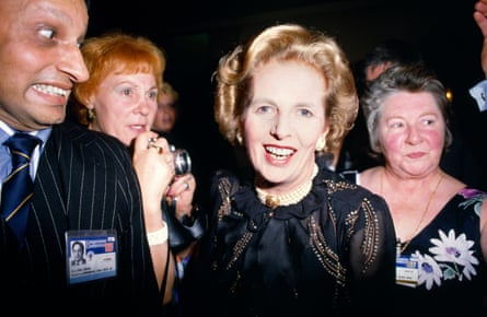Margaret Thatcher at the Conservative Party Conference, 1985.