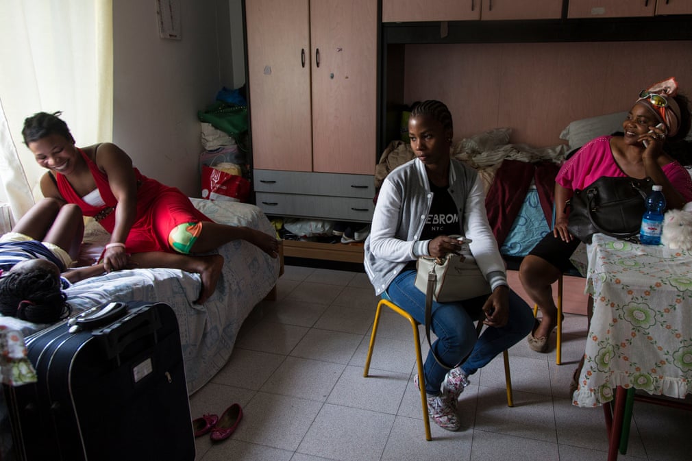 Gift is welcomed to a shelter in Asti by Princess and her daughter Maria