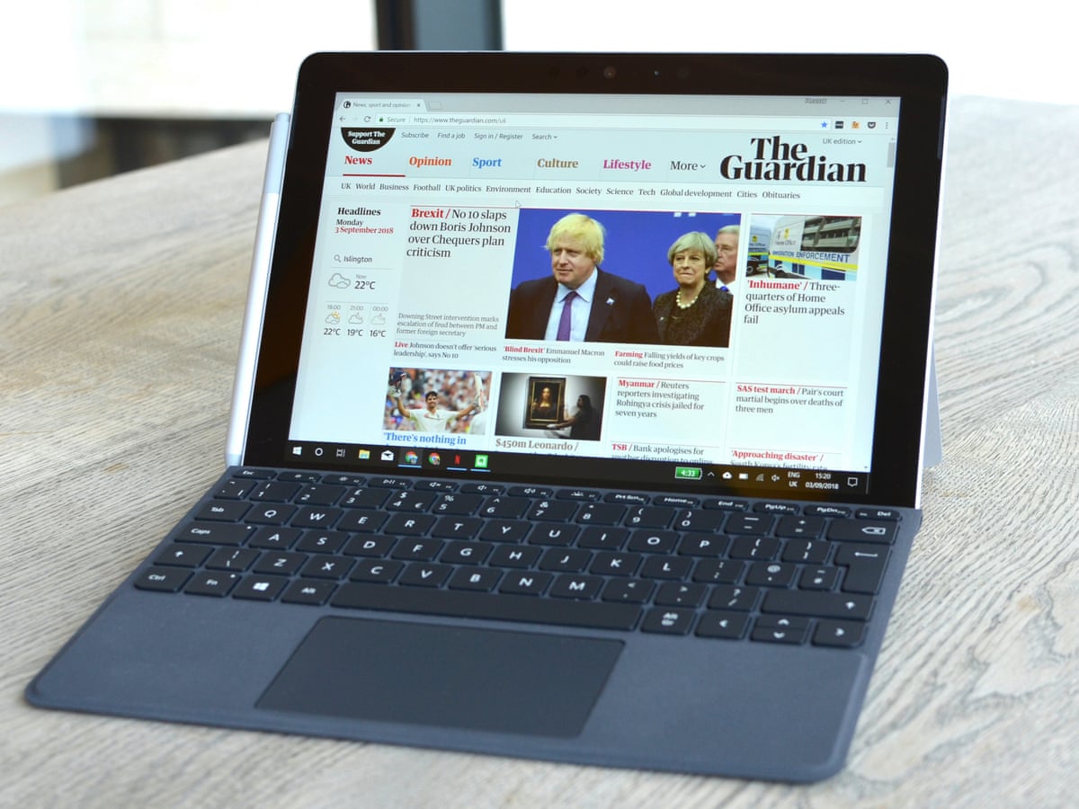 Microsoft Surface Go Review Tablet That S Better For Work Than Play Microsoft The Guardian