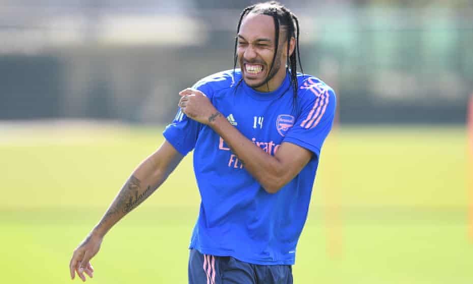 The ageing Arsenal captain, Pierre-Emerick Aubameyang.