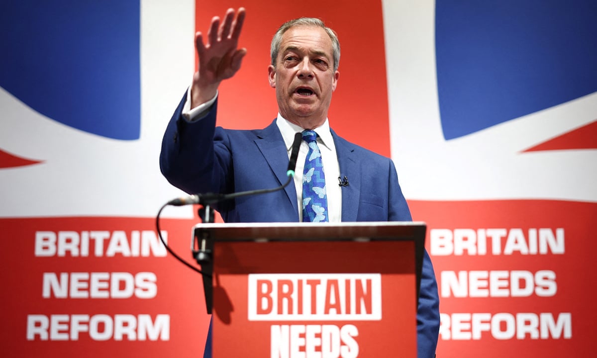 Nigel Farage to stand for Reform UK in general election U-turn | Nigel Farage | The Guardian