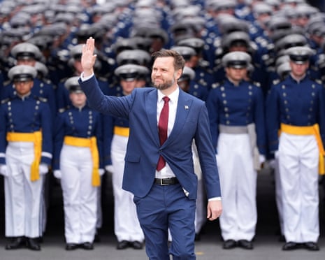 U.S. Vice President JD Vance attends the United States Air Force Academy Graduation Ceremony in Colorado Springs, Colorado, U.S., May 28, 2026. Matt Rourke/Pool via REUTERS