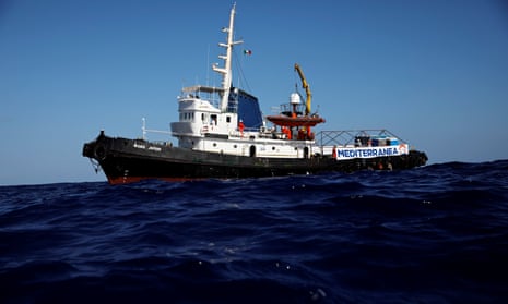 The Mare Jonio rescue boat