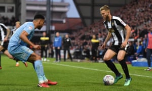 Jorge Grant, right, impressed for Notts County after joining from Nottingham Forest.