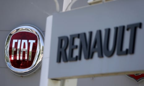 Renault and Fiat car logos