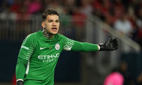 Pep Guardiola said of the Manchester City goalkeeper Ederson: ‘He’s so calm, always the same behaviour in good and bad moments and he gives us confidence.’