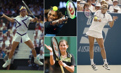 Martina Navratilova, Serena Williams, Steffi Graf and Monica Seles