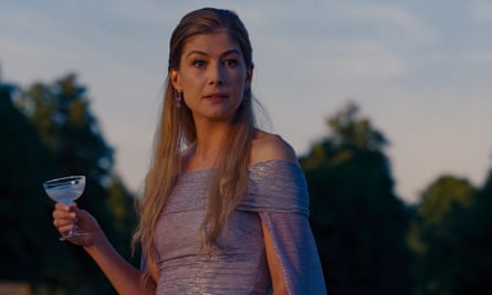 Rosamund Pike of Saltburn.