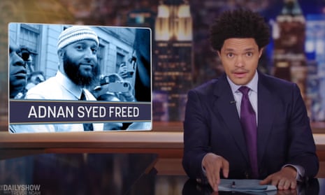 Trevor Noah talks on his show about the release of Adnan Syed after 22 years in prison.