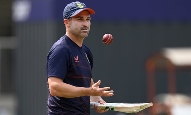 South Africa captain Dean Elgar in the nets at Lord’s