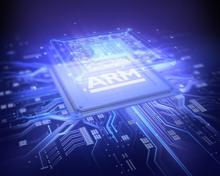 Image issued by Arm Holdings of an Arm chip