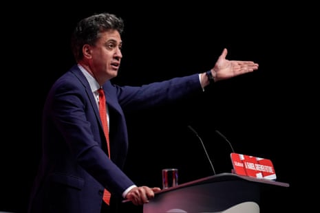 Ed Miliband speaking at the Labour party conference last month.