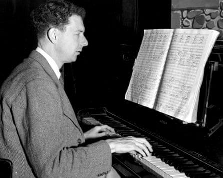 Benjamin Britten in 1945.