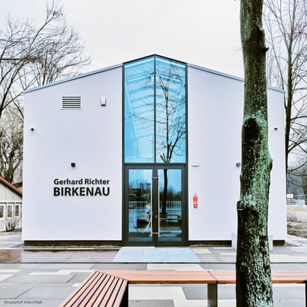The Gerhard Richter Birkenau exhibition pavilion in Oświęcim.