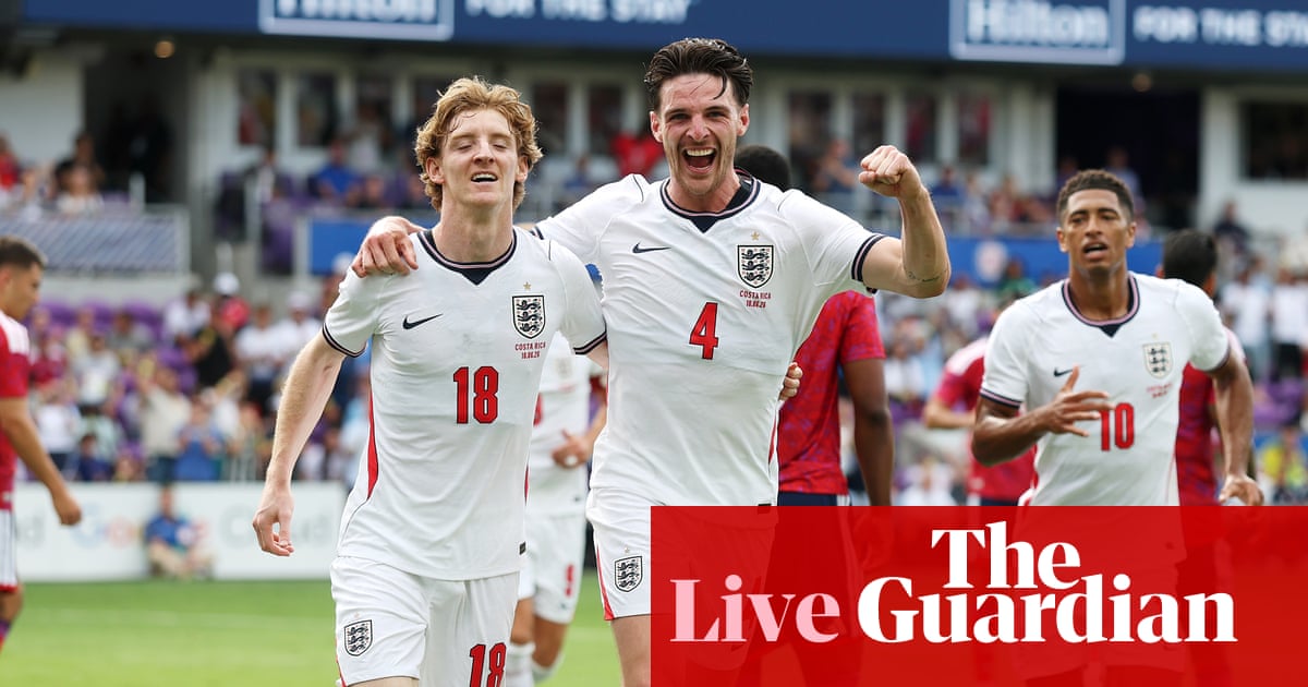 England v Costa Rica: World Cup 2026 warm-up – live