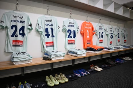 Sydney FC dressing room before the A-League Men grand final against Auckland FC