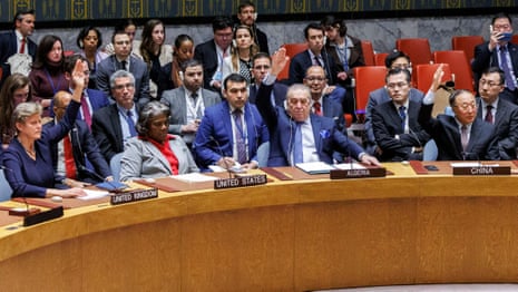 UN security council passes Gaza ceasefire resolution with no US veto – video
