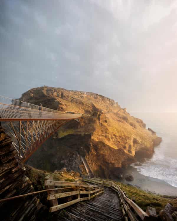 The winning design was partly inspired by the original drawbridge at Tintagel Castle.
