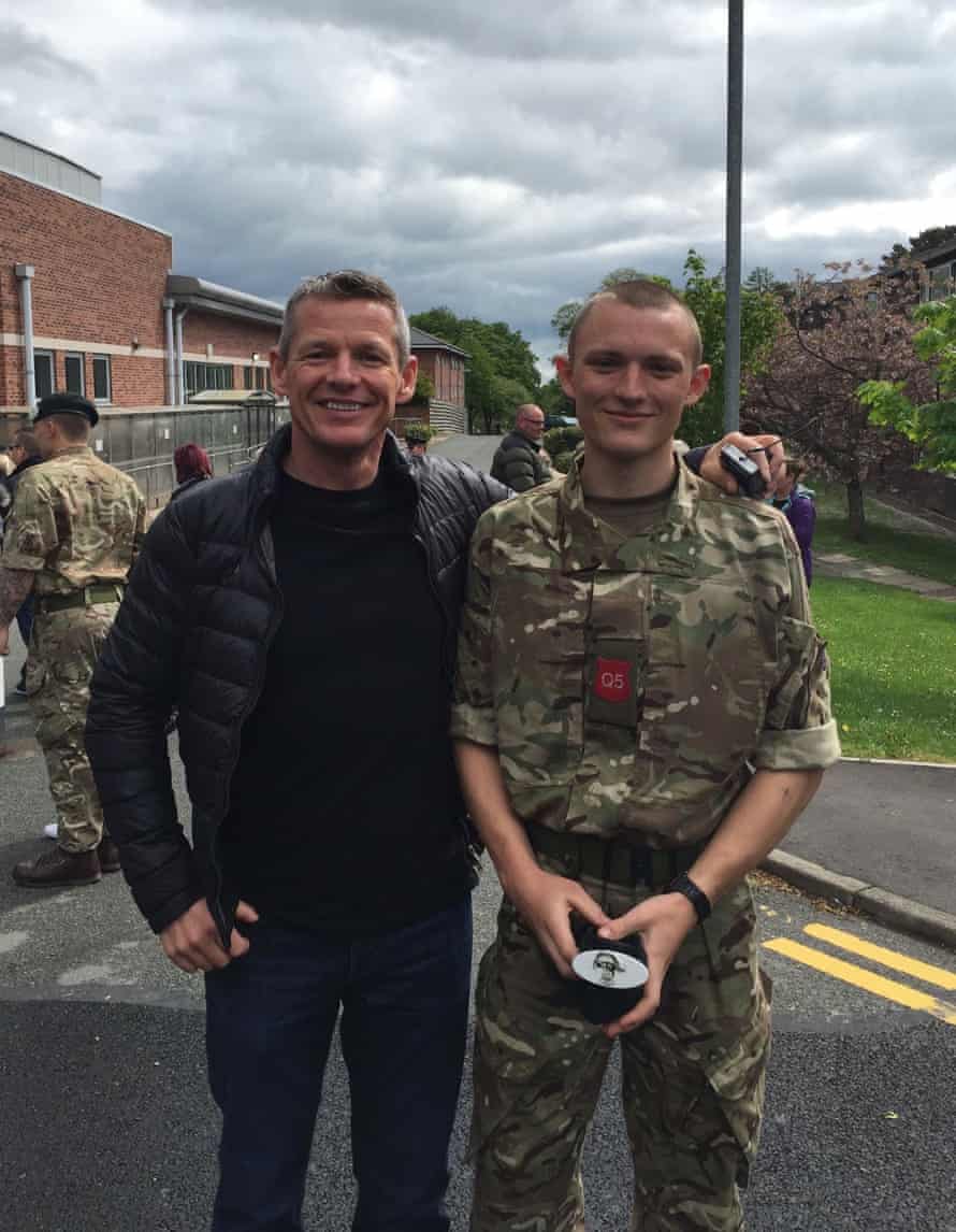 Jordan Gatley (left) with his father Dean.