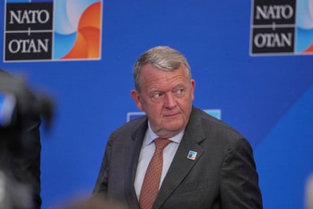 Lars Løkke Rasmussen at a Nato meeting